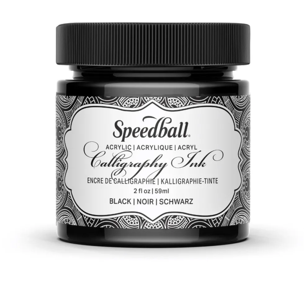 Tusz akrylowy do kaligrafii - Speedball - Black 59 ml