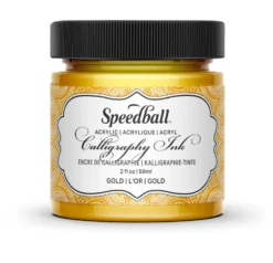 Tusz akrylowy do kaligrafii - Speedball - Gold 59 ml