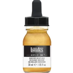 Tusz akrylowy - Liquitex - Iridescent Bright Gold, 30 ml