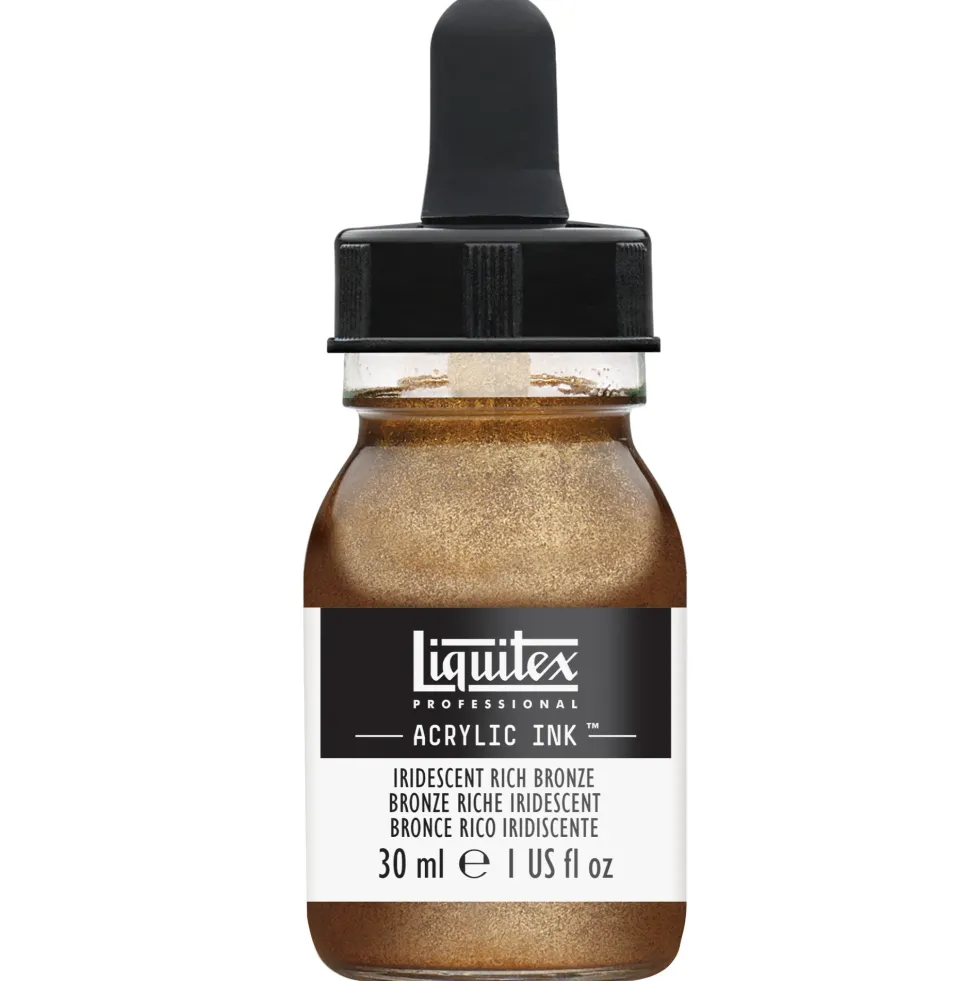 Tusz akrylowy - Liquitex - Iridescent Rich Bronze, 30 ml