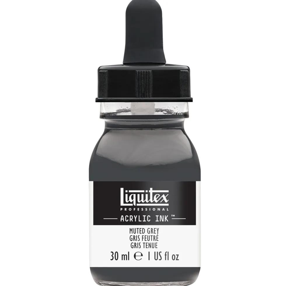 Tusz akrylowy - Liquitex - Muted Grey, 30 ml