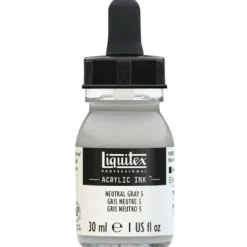 Tusz akrylowy - Liquitex - Neutral Grey 5, 30 ml
