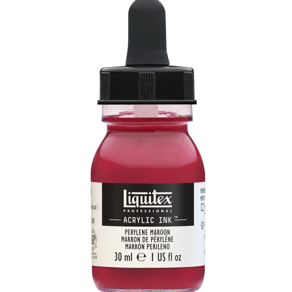 Tusz akrylowy - Liquitex - Perylene Maroon, 30 ml