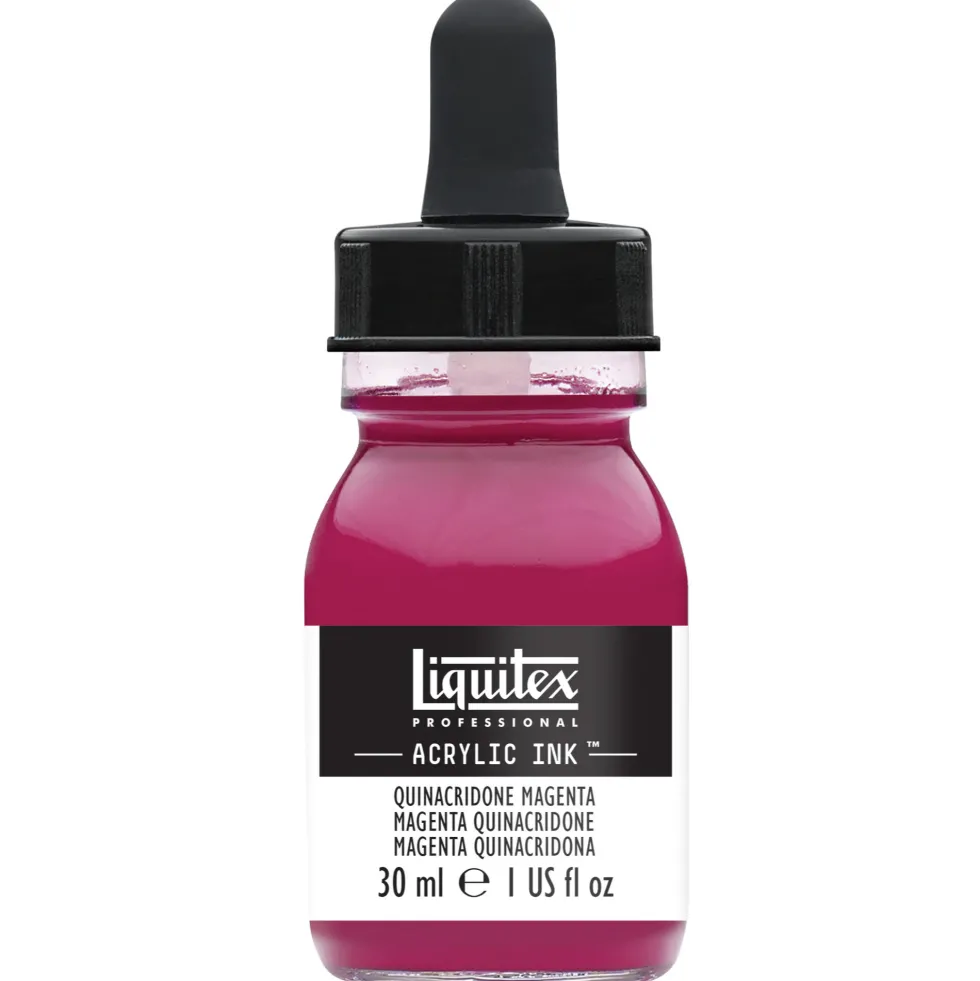 Tusz akrylowy - Liquitex - Quinacridone Magenta, 30 ml