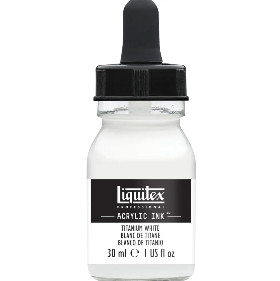 Tusz akrylowy - Liquitex - Titanium White, 30 ml