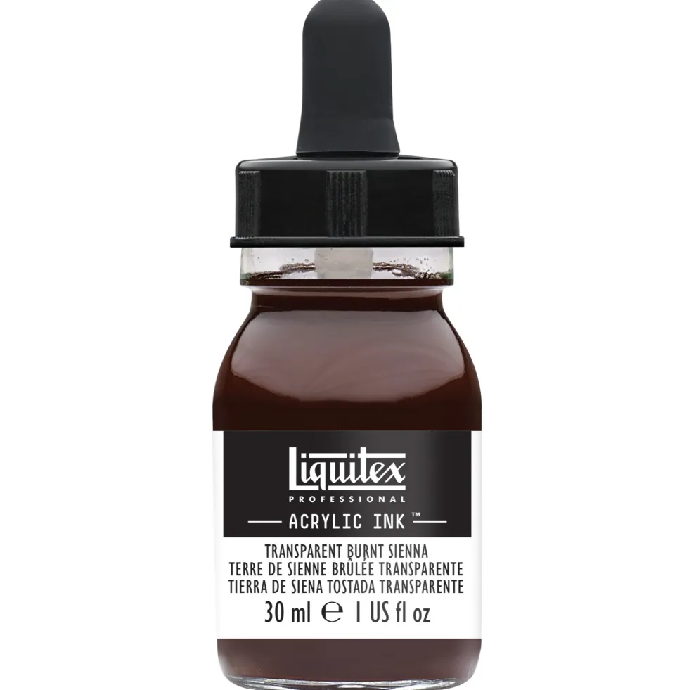 Tusz akrylowy - Liquitex - Transparent Burnt Sienna, 30 ml