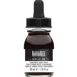 Tusz akrylowy - Liquitex - Transparent Burnt Umber, 30 ml