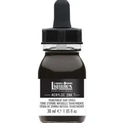 Tusz akrylowy - Liquitex - Transparent Raw Umber, 30 ml