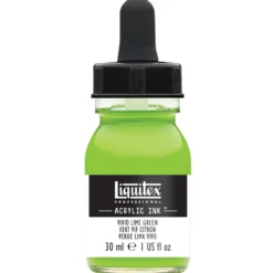 Tusz akrylowy - Liquitex - Vivid Lime Green, 30 ml