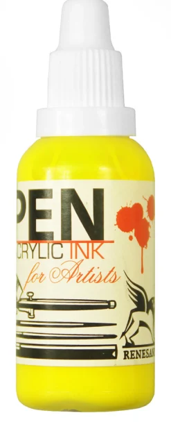 Tusz akrylowy - Renesans - żółć cytrynowa, 35 ml