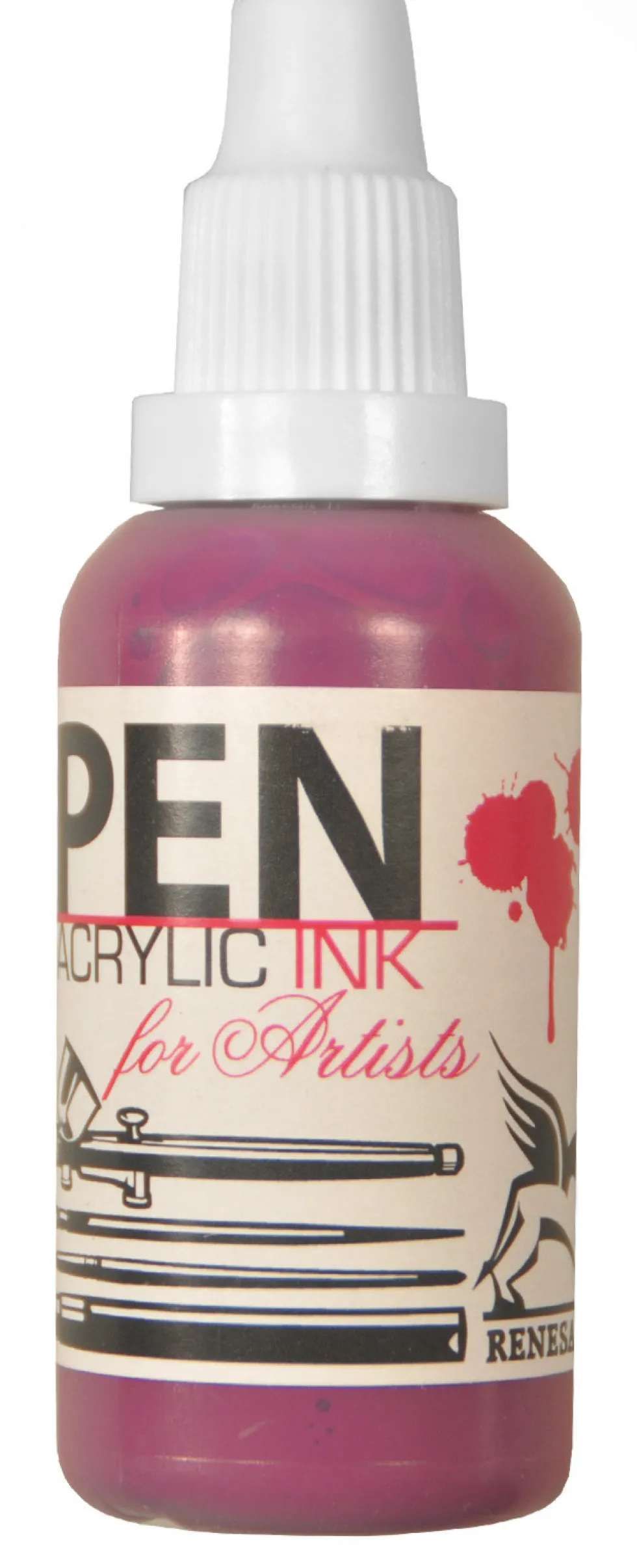 Tusz akrylowy - Renesans - magenta, 35 ml