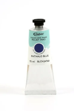 Tusz Caligo Safe Wash Relief - Cranfield - Phthalo Blue 75 ml