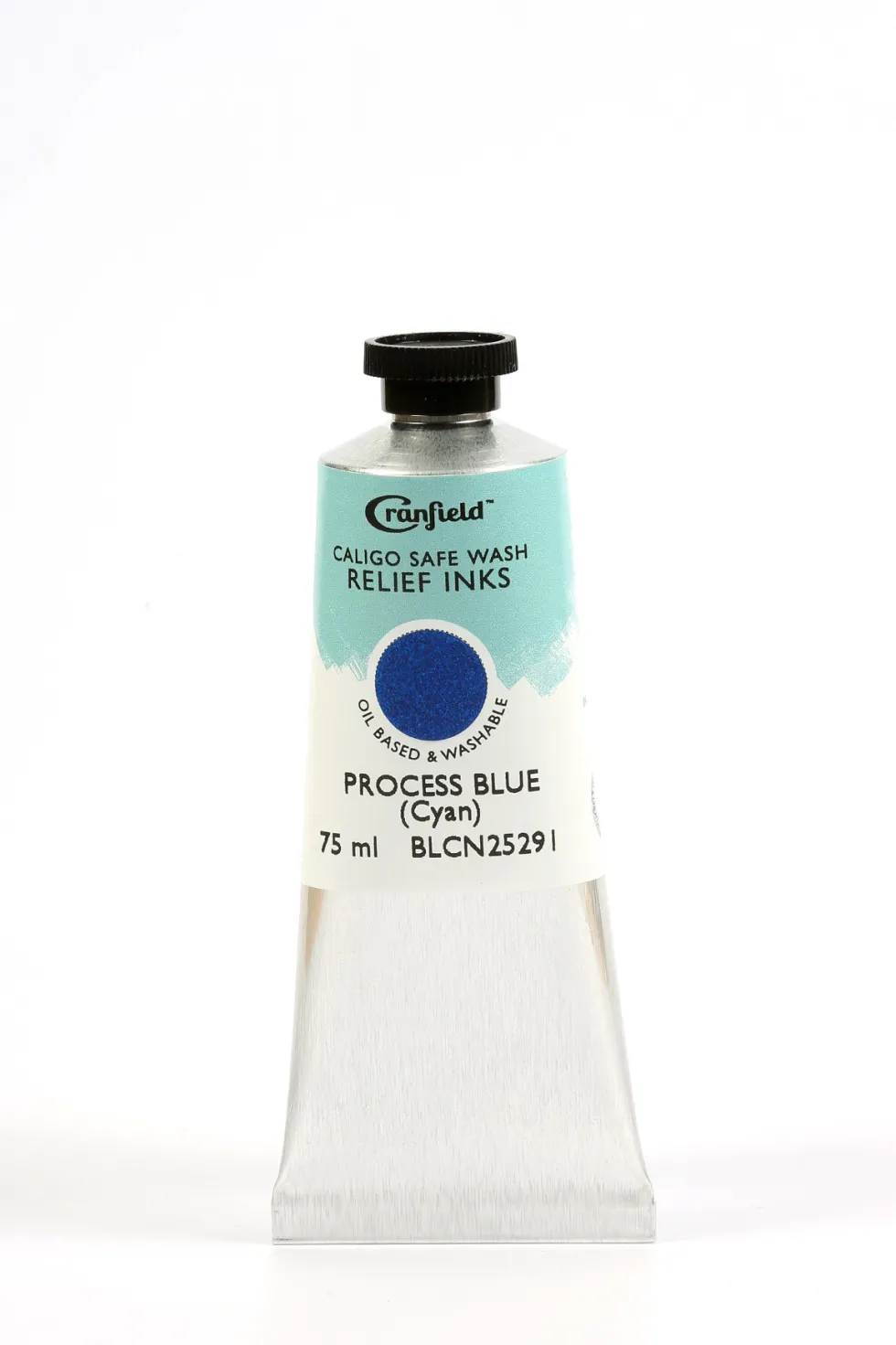 Tusz Caligo Safe Wash Relief - Cranfield - Process Blue Cyan 75 ml