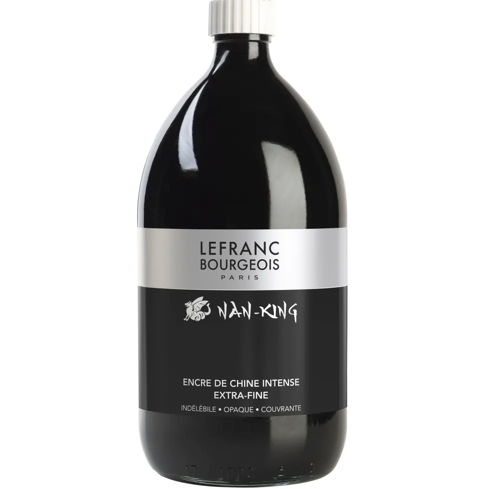 Tusz chiński Nan-King - Lefranc & Bourgeois - czarny, 1l