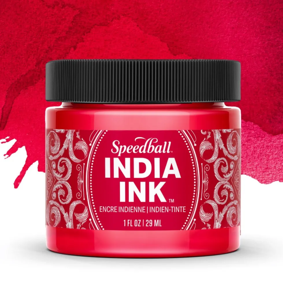 Tusz do kaligrafii India Ink - Speedball - Ruby 29 ml