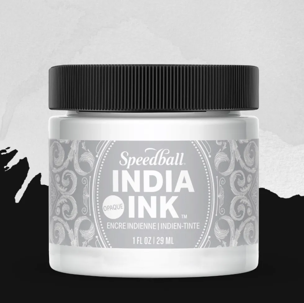 Tusz do kaligrafii India Ink - Speedball - Satin White 29 ml
