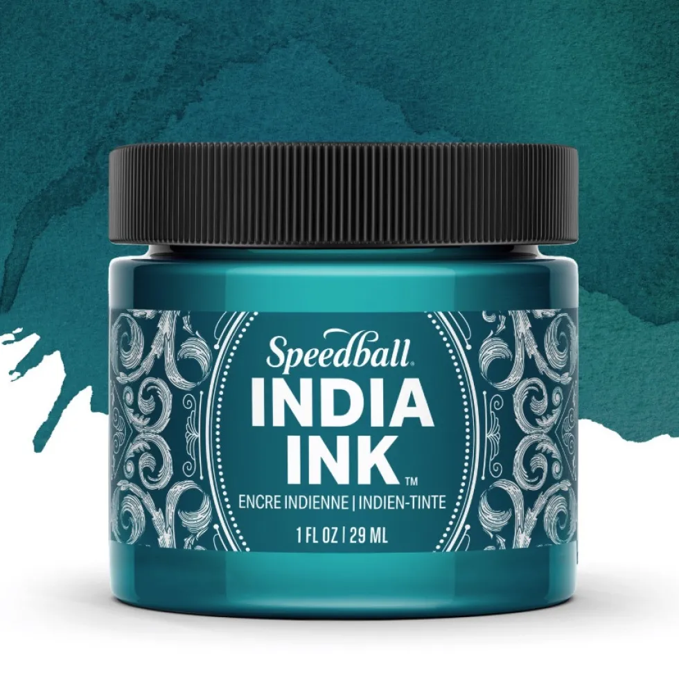Tusz do kaligrafii India Ink - Speedball - Teal Agate 29 ml