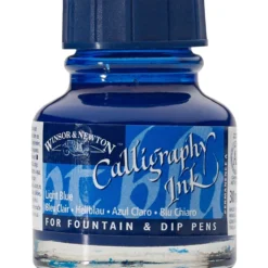 Tusz do kaligrafii - Winsor & Newton - light blue, 30 ml