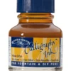 Tusz do kaligrafii - Winsor & Newton - yellow ochre, 30 ml