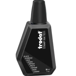 Tusz do pieczątek 7011 - Trodat - czarny, 28 ml