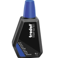 Tusz do pieczątek 7011 - Trodat - niebieski, 28 ml
