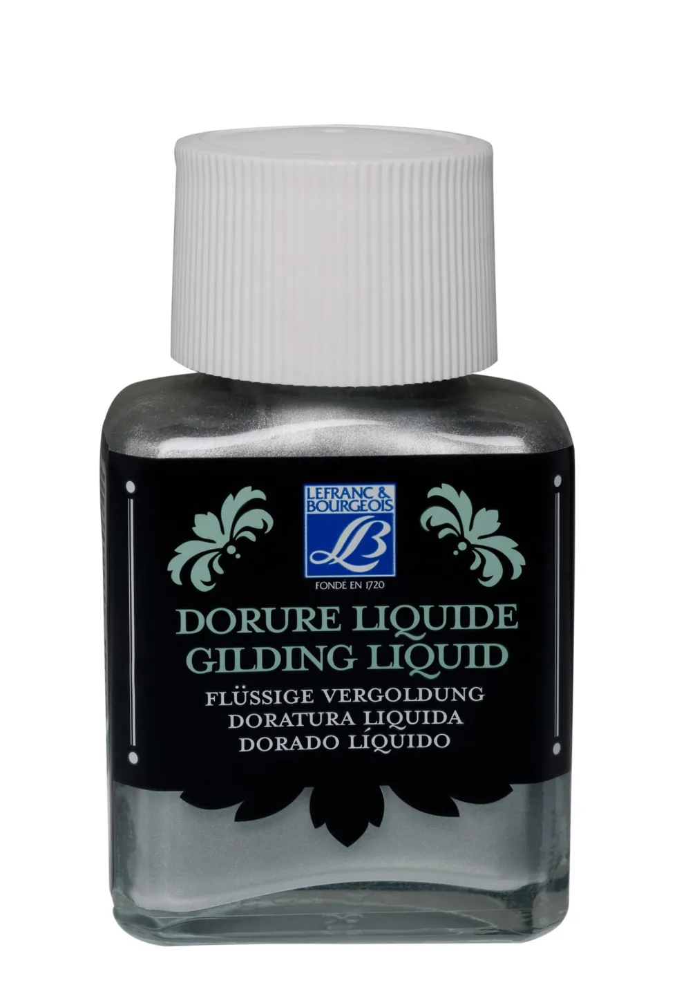 Tusz pozłotniczy Gilding Liquid - Lefranc & Bourgeois - Silver, 75 ml