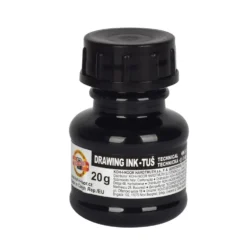 Tusz rysunkowy, kreślarski - Koh-I-Noor - czarny, 20 g