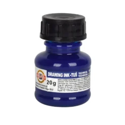 Tusz rysunkowy, kreślarski - Koh-I-Noor - niebieski, 20 g