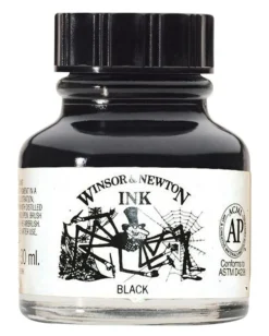 Tusz rysunkowy - Winsor & Newton - black, 30 ml