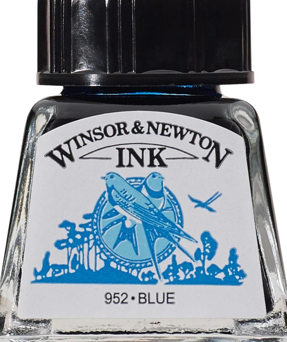 Tusz rysunkowy - Winsor & Newton - Blue, 14 ml
