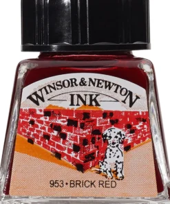 Tusz rysunkowy - Winsor & Newton - Brick Red, 14 ml