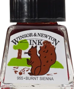 Tusz rysunkowy - Winsor & Newton - Burnt Sienna, 14 ml
