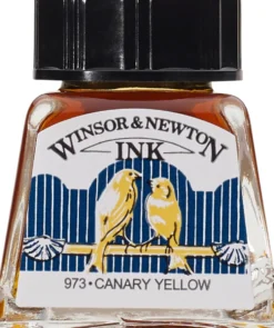 Tusz rysunkowy - Winsor & Newton - Canary Yellow, 14 ml
