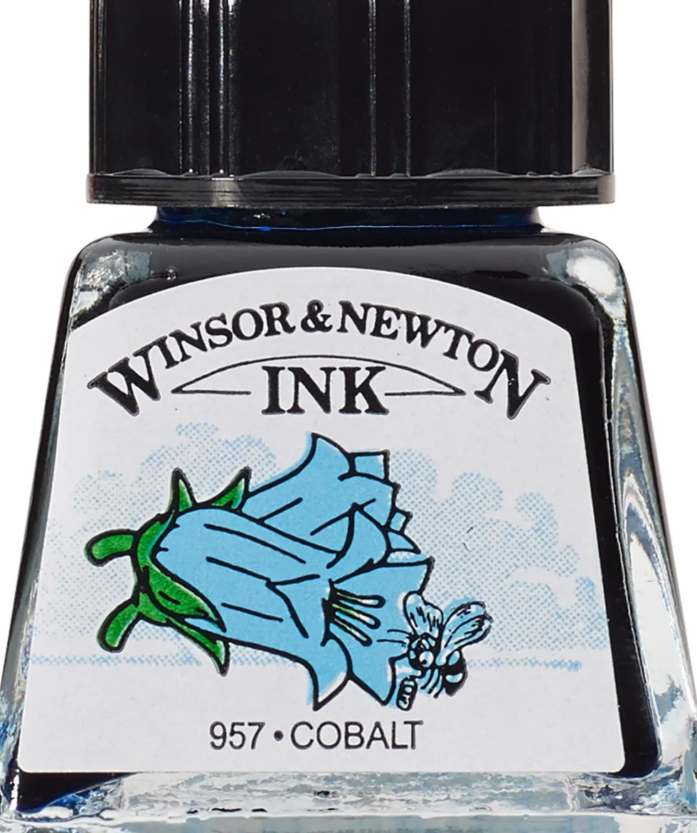 Tusz rysunkowy - Winsor & Newton - Cobalt, 14 ml