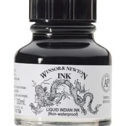 Tusz rysunkowy - Winsor & Newton - liquid indian ink, 30 ml