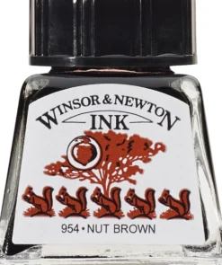 Tusz rysunkowy - Winsor & Newton - Nut Brown, 14 ml