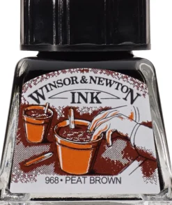 Tusz rysunkowy - Winsor & Newton - Peat Brown, 14 ml