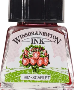 Tusz rysunkowy - Winsor & Newton - Scarlet, 14 ml