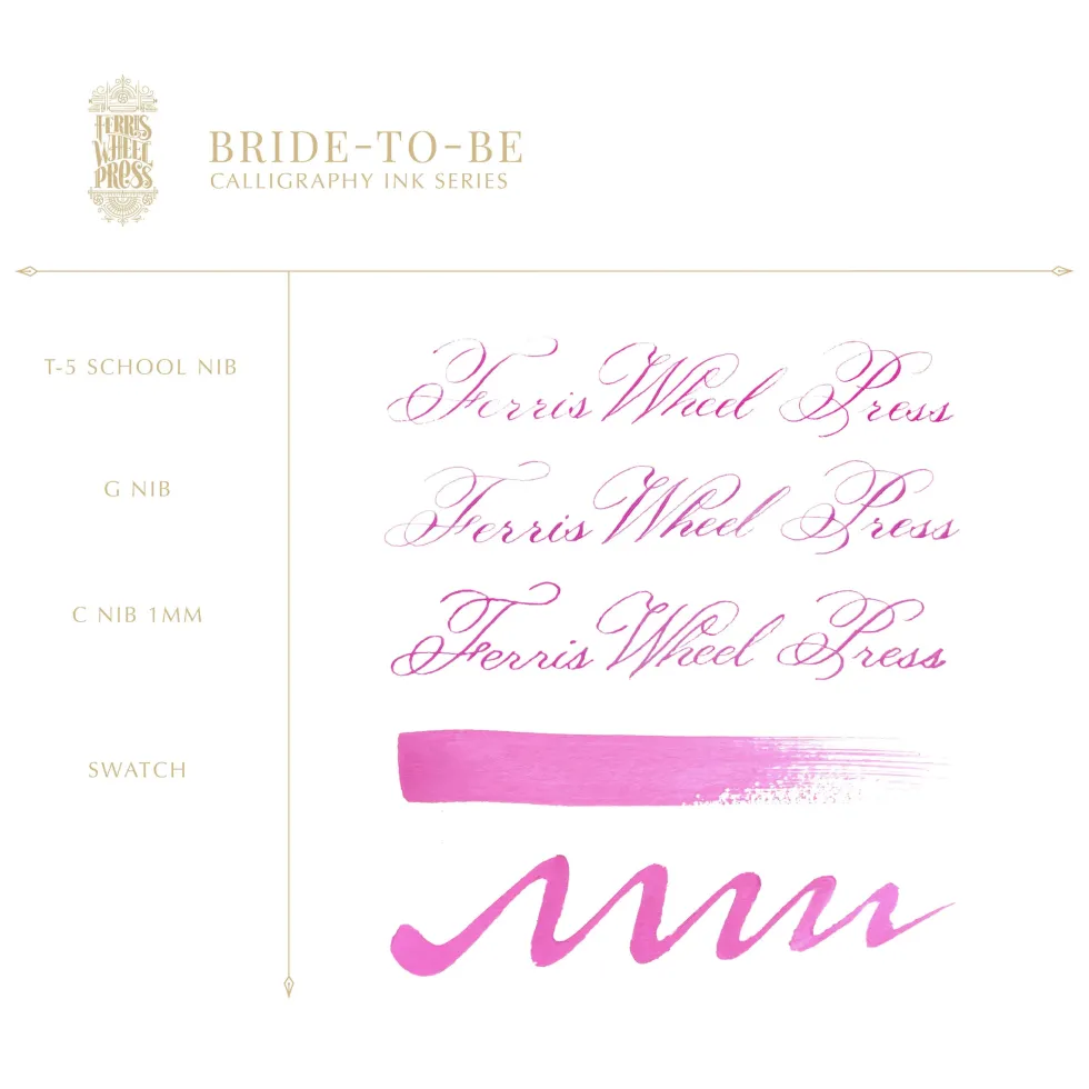 Tusz wodoodporny - Ferris Wheel Press - Bride to Be, 28 ml
