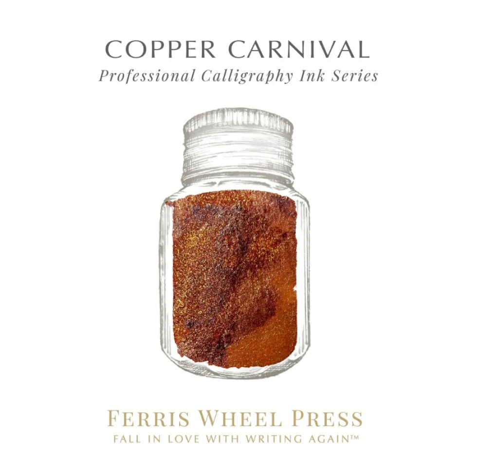 Tusz wodoodporny - Ferris Wheel Press - Copper Carnival, 28 ml