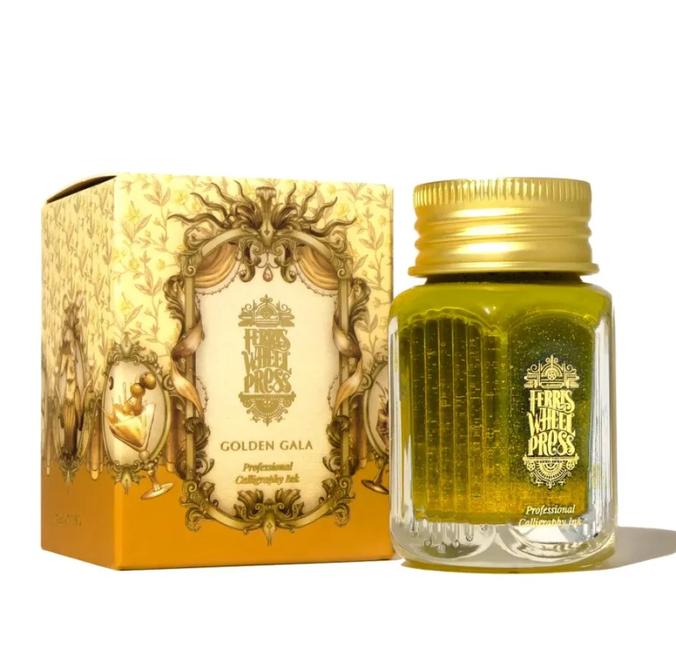 Tusz wodoodporny - Ferris Wheel Press - Golden Gala, 28 ml