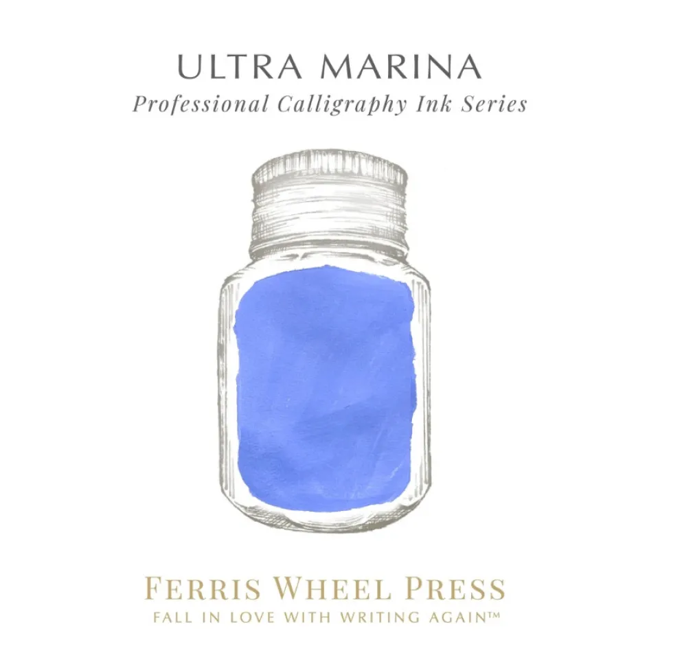 Tusz wodoodporny - Ferris Wheel Press - Ultra Marina, 28 ml