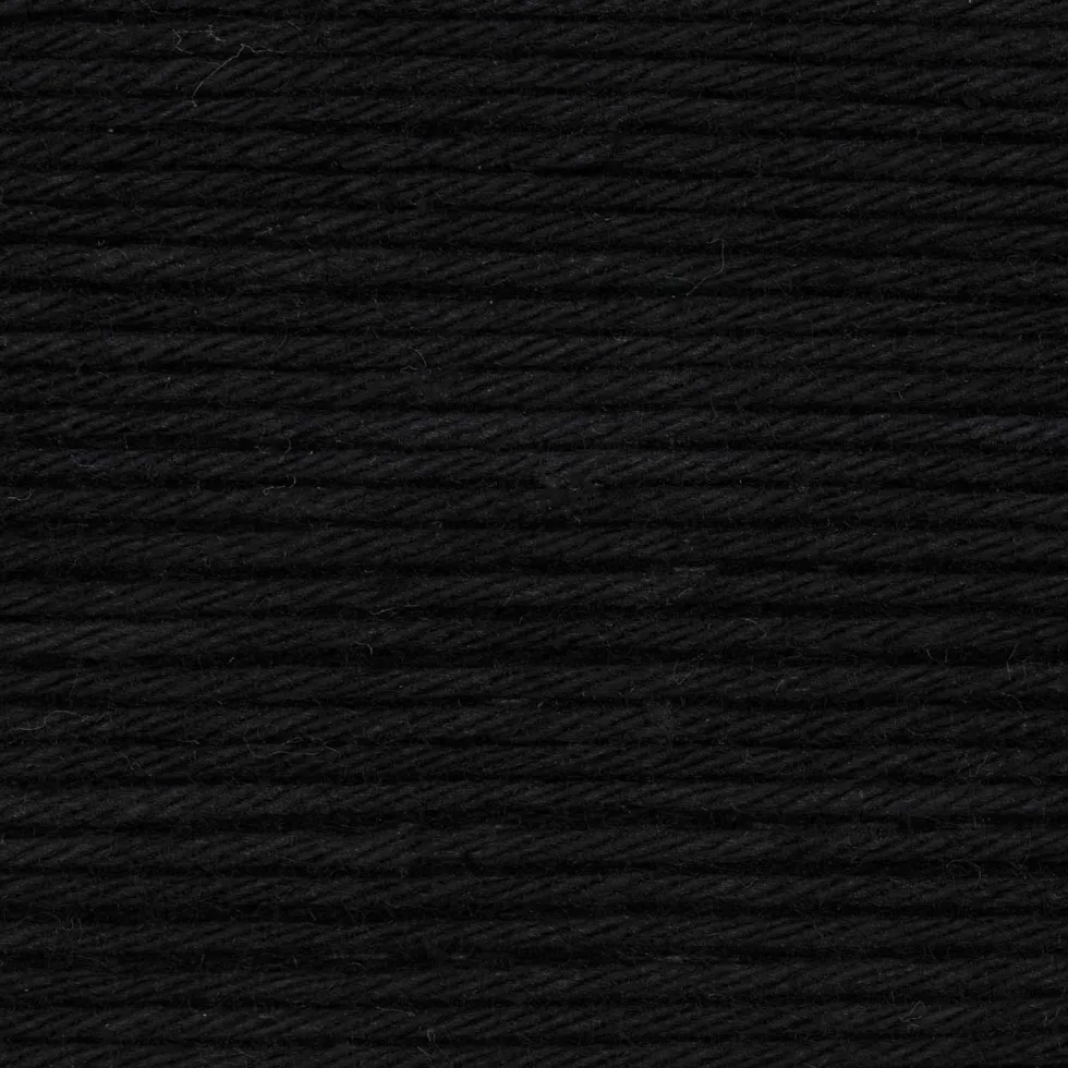 Włóczka bawełniana Ricorumi DK - Rico Design - Black, 25 g