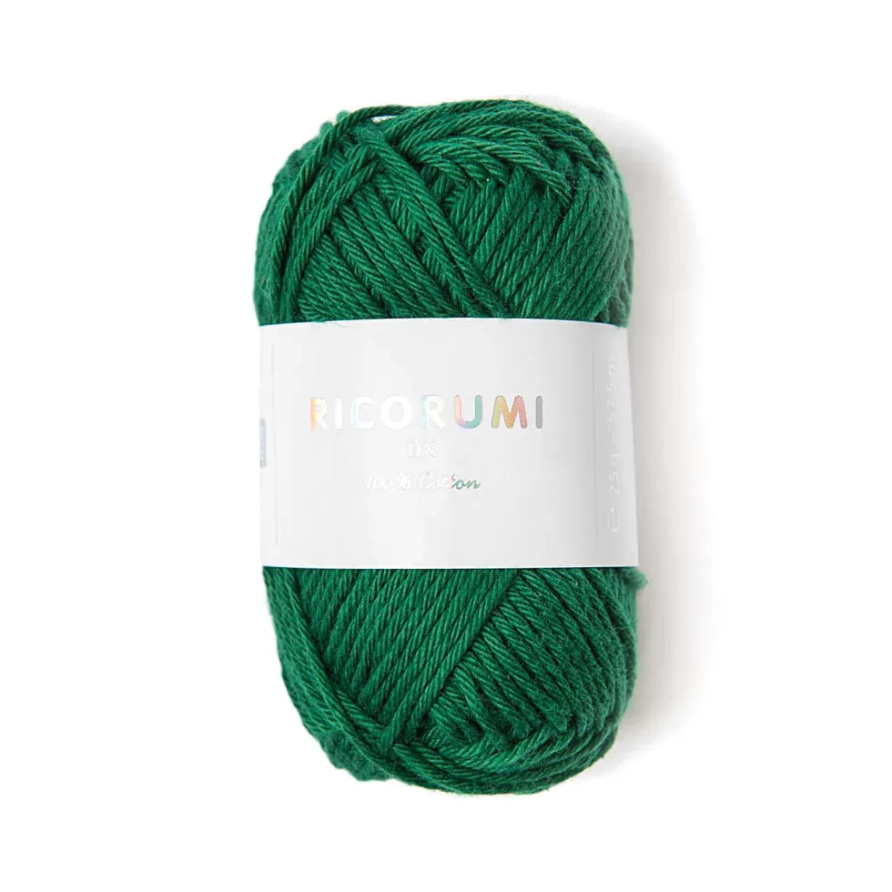 Włóczka bawełniana Ricorumi DK - Rico Design - Fir Green, 25 g