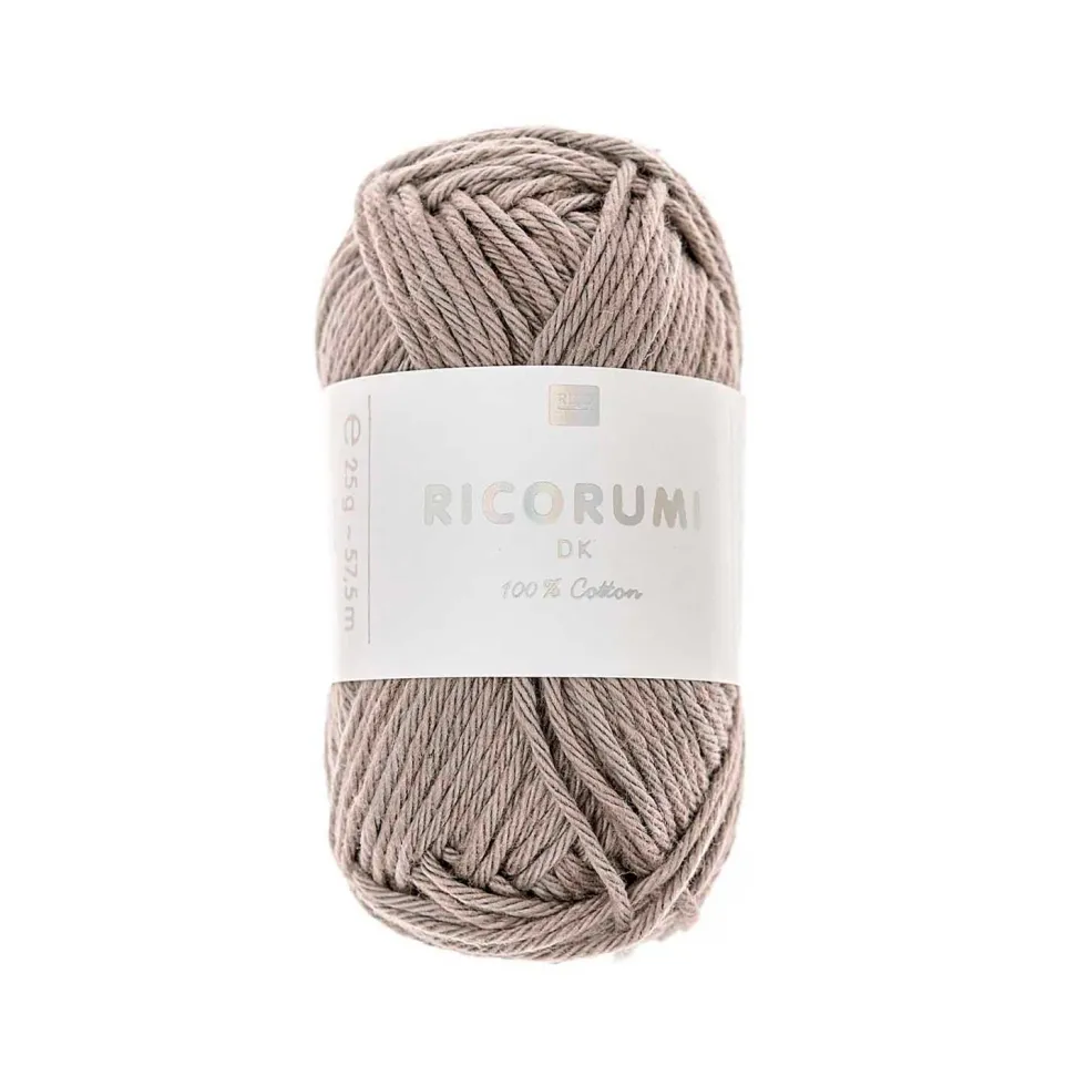 Włóczka bawełniana Ricorumi DK - Rico Design - Grey, 25 g