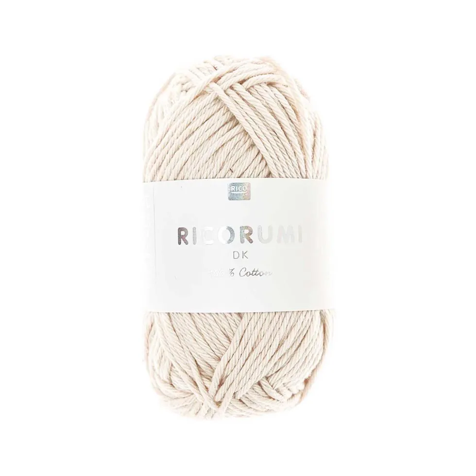 Włóczka bawełniana Ricorumi DK - Rico Design - Ivory, 25 g