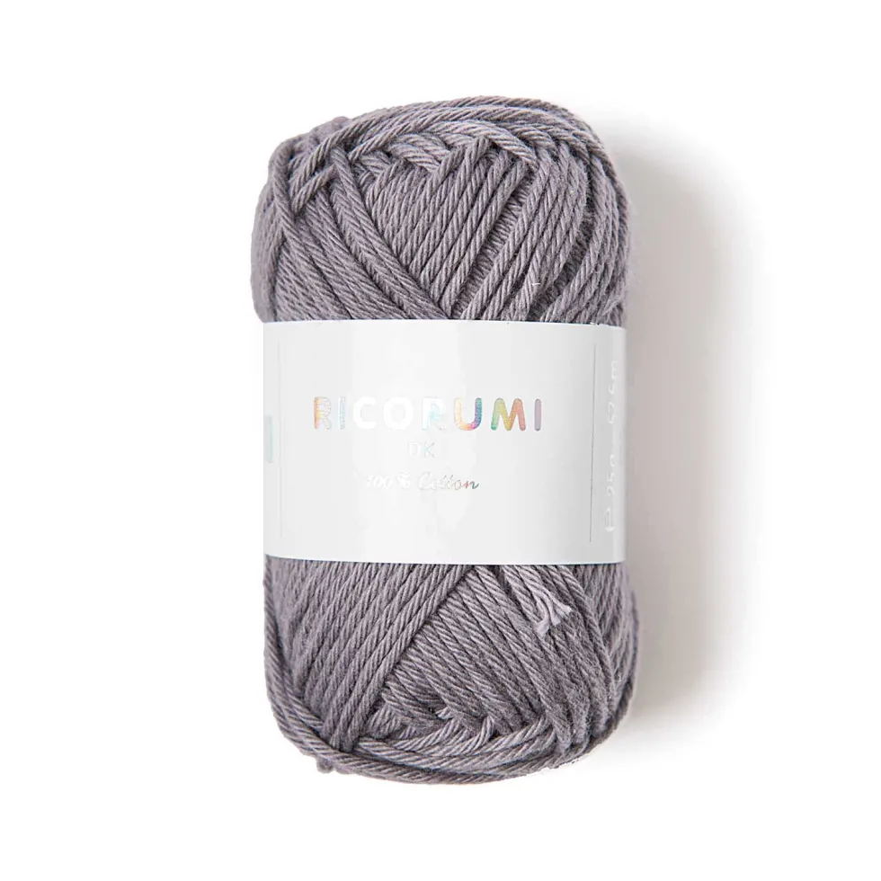 Włóczka bawełniana Ricorumi DK - Rico Design - Mouse Grey, 25 g