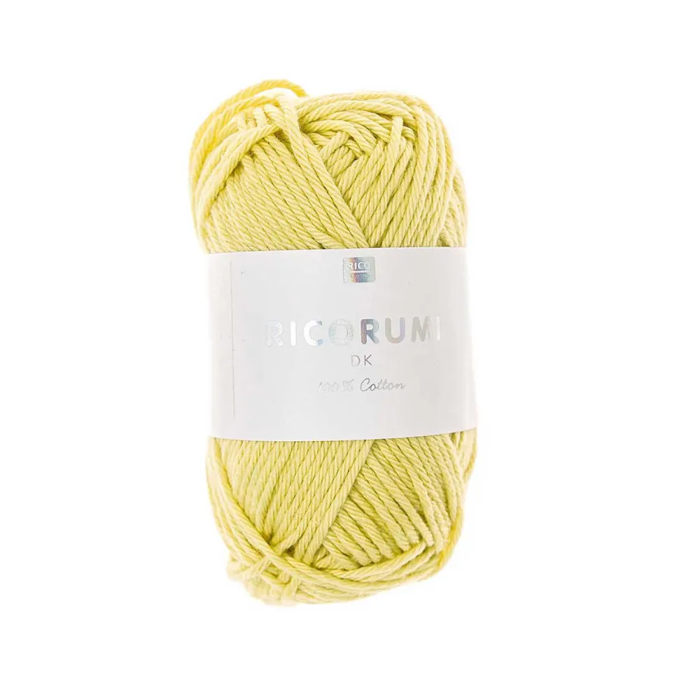 Włóczka bawełniana Ricorumi DK - Rico Design - Pastel Yellow, 25 g