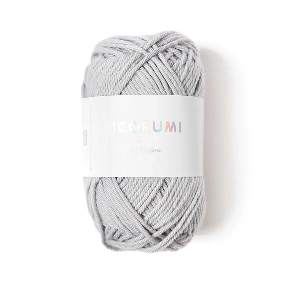 Włóczka bawełniana Ricorumi DK - Rico Design - Silver Grey, 25 g