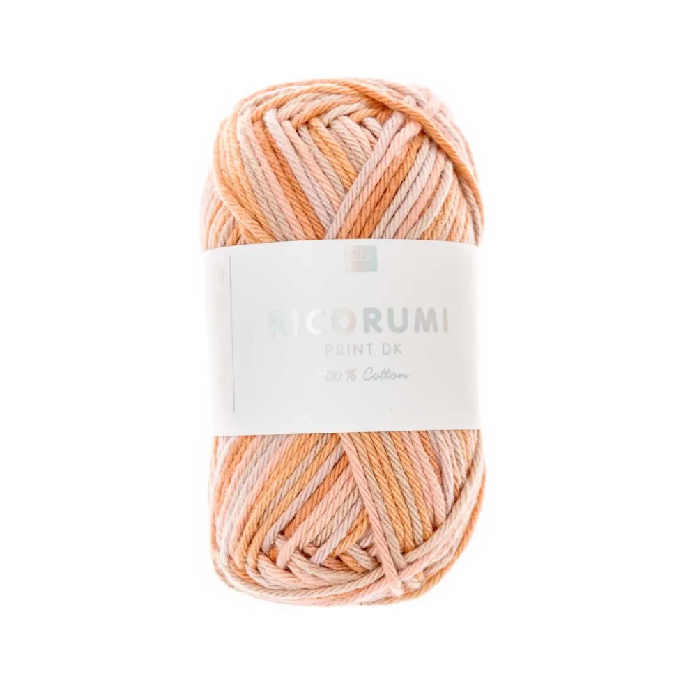 Włóczka bawełniana Ricorumi Print DK - Rico Design - Salmon, 25 g